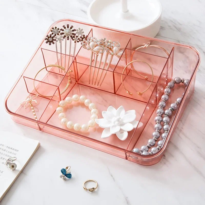 Makeup Cosmetic Storage Box Desk Bathroom Organizer Large Capacity Makeup Display Case Brush Lipstick Holder