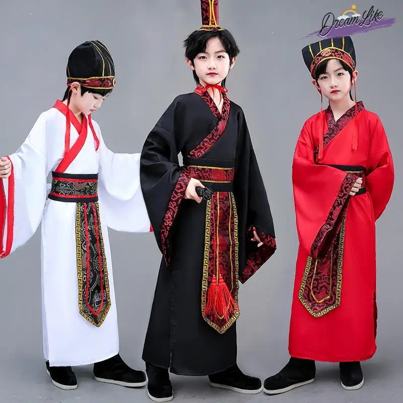 

Детская сценическая одежда: костюм для оперы, официальный наряд, исторический костюм для ролевых игр, костюм Чжугэ Ляна, костюм Цао Цао