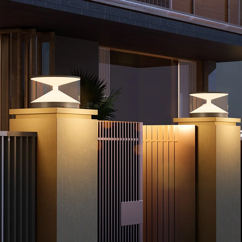 

Modern stigma lamp solar garden lamp wall outdoor villa gate