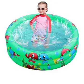 Circular swimming pool Kiddie swimming pool three-layer toddler &amp; kiddie friendly water fountain summer toy fast drainage