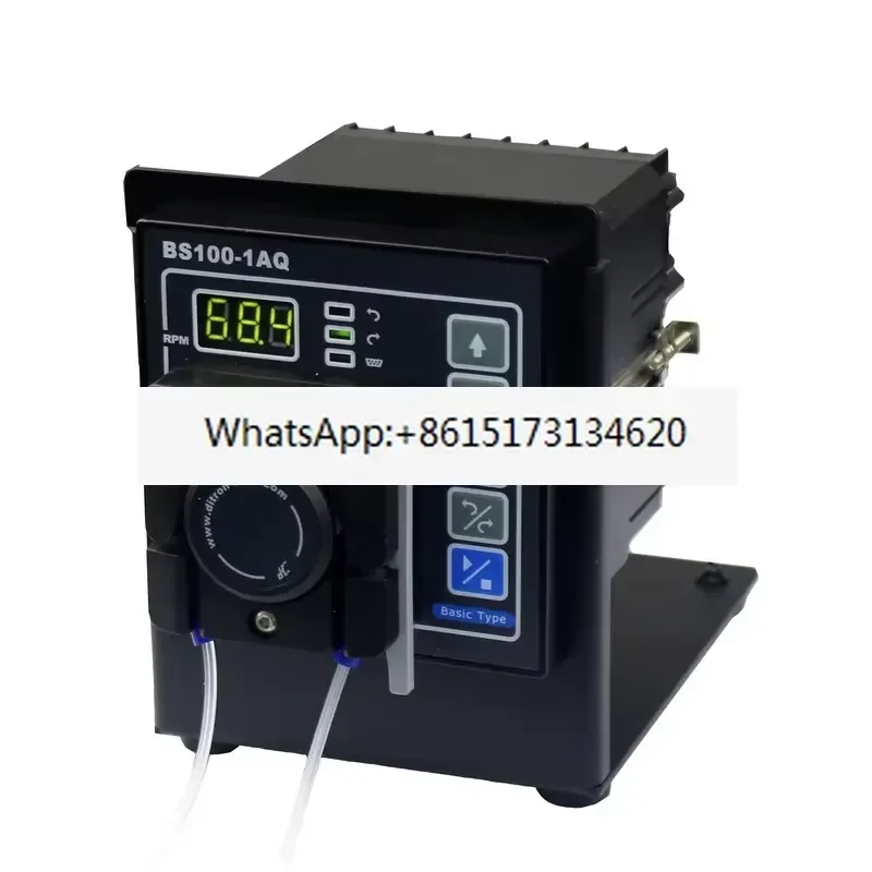High Precision Peristaltic Pump with Digital Display Button Speed Control Timing Function Self Priming Sample Pump