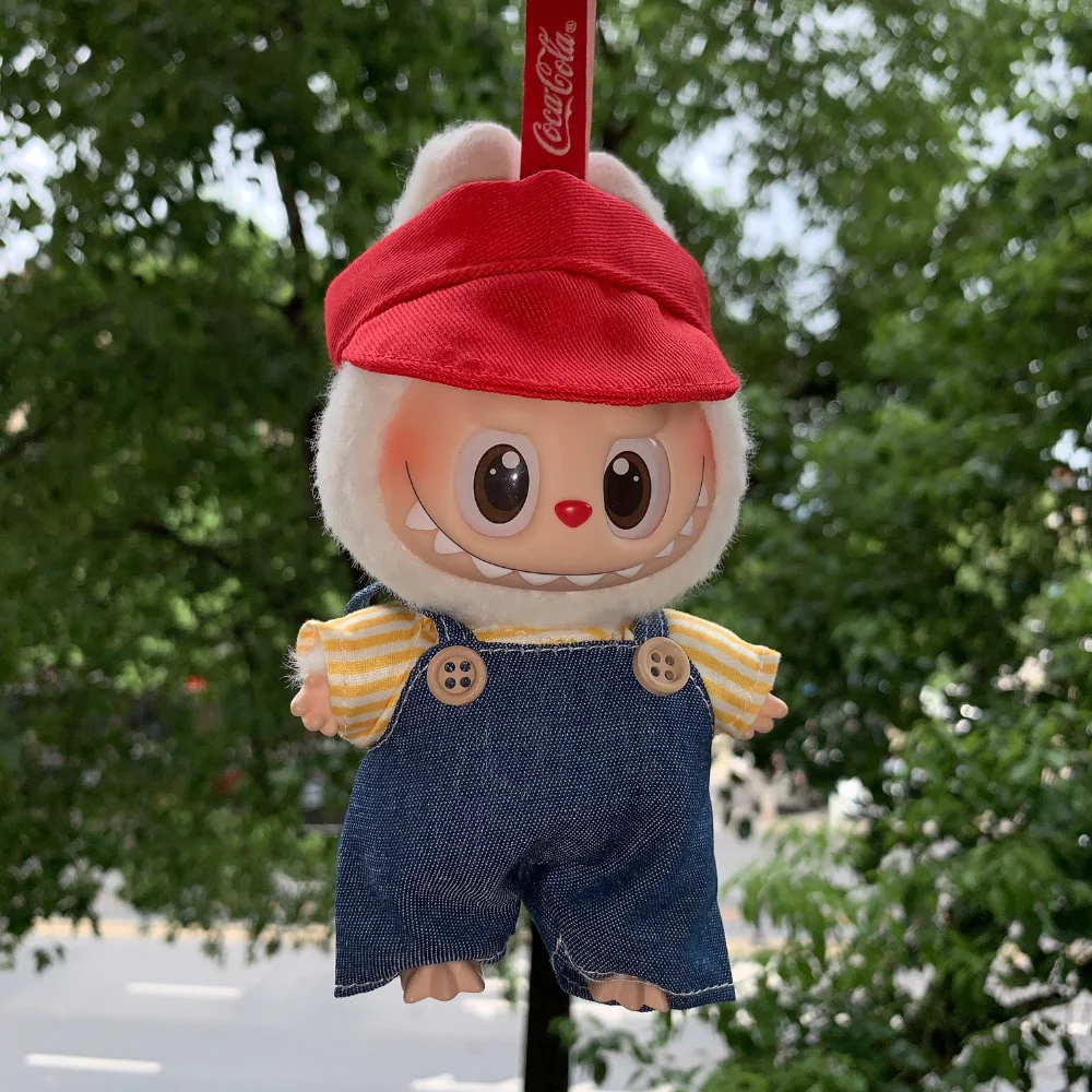 

Одежда Labubu 15-17 см, милые кукольные толстовки для 17 см Labubu V1/V2V3, модная кукольная одежда и аксессуары