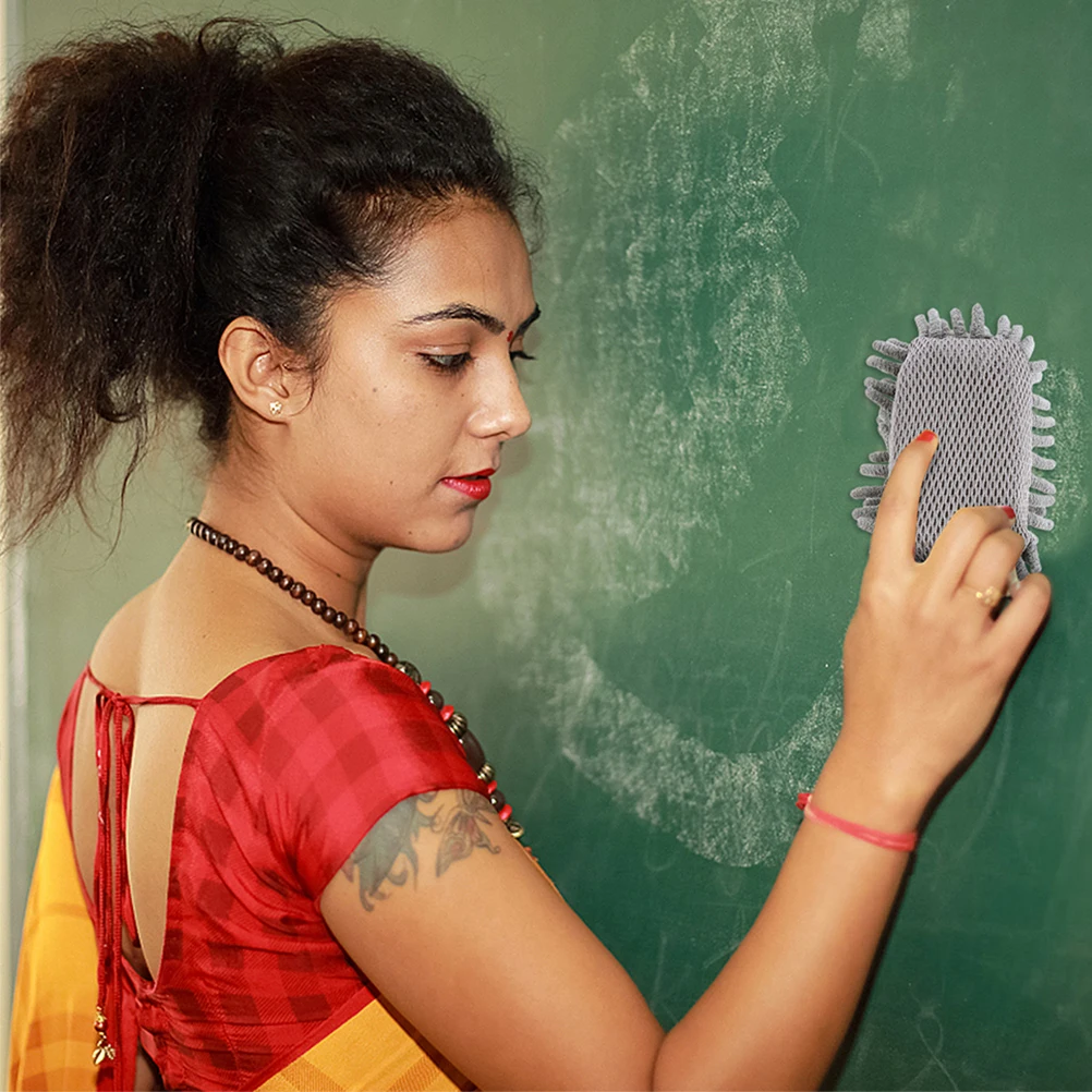 

4Pcs Chenille Sponge Whiteboard Erasers Small Dry Erase Board Chalk Erasers Washable Classroom Accessories Dry Board Eraser