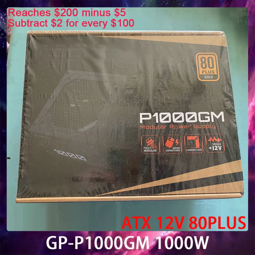 

GP-P1000GM 1000W For Gigabyte P1000GM ATX 12V 80PLUS Gold Power Supply Works Perfectly Fast Ship High Quality