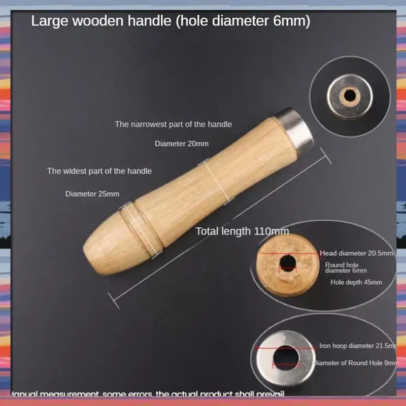 AFBC Wooden File Handle Set Kit Screwdriver Hand Drill File Handle Set Kit Cutting Tool Craft