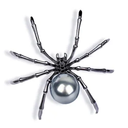 1Pc Punk Spider Brooch for Men Women Punk Exaggerated Insect Brooches Pins Jewelry Accessories Party Gifts 2024 Gothic Decor