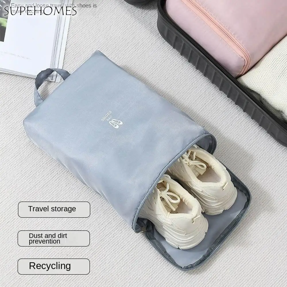 

Waterproof Travel Shoe Bag Dust-Proof Lightweight Shoe Pouch Organizer Hand-Held Breathable Shoe Carrier Bag for Travel Hiking