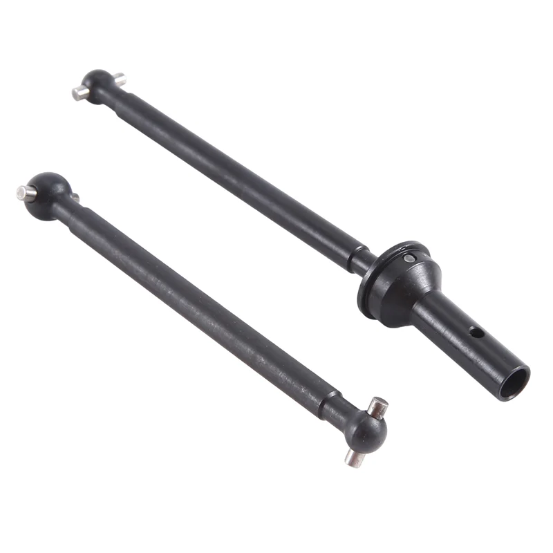 เหล็กที่ยอดเยี่ยมด้านหน้าด้านหลังเพลาไดรฟ์ CVD SHAFT สําหรับรถยนต์ RC Arrma 1/8 Typhon 1/7 Infraction Limitless เปลี่ยนสีดํา