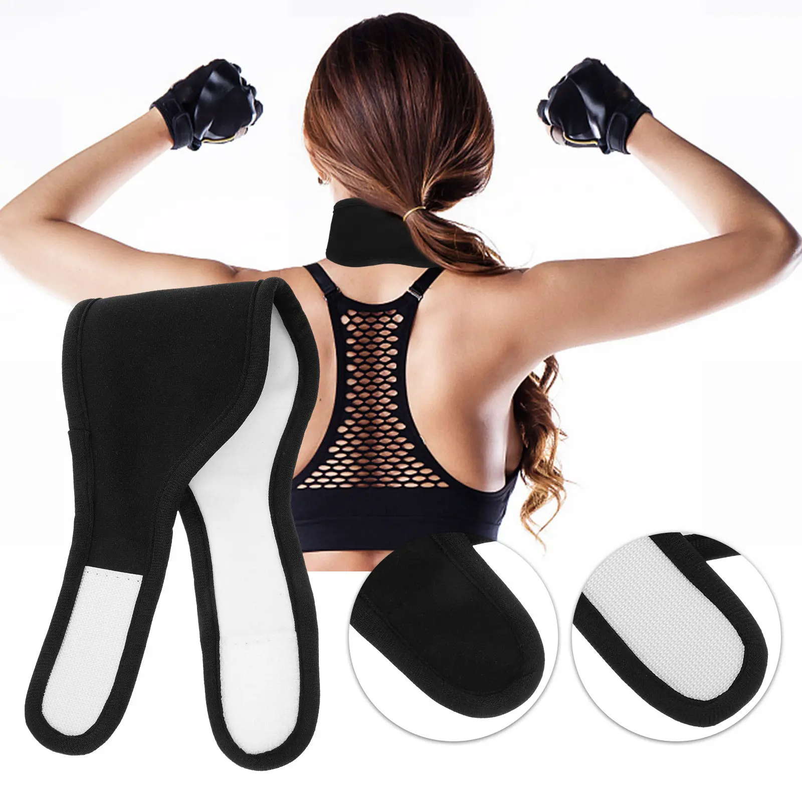 

Многоразовый компресс для шеи с касторовым маслом и эфирными маслами, эргономичная повязка на шею с застежкой-липучкой, уютный компресс для сна