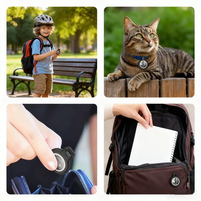 جهاز تعقب ذكي Finder V2 للعناصر، متوافق مع Apple Find My Network، علامة مضادة للخسارة للمحفظة، الحقيبة، الحيوانات الأليفة، IP67 مقاومة للماء