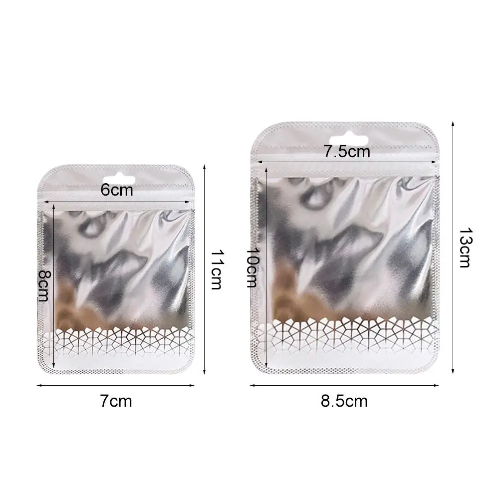 عرض المجوهرات الملونة الحقائب الختم الذاتي مع ثقب شنق ، أكياس OPP ، كيس التعبئة والتغليف ، الحقائب البريدي