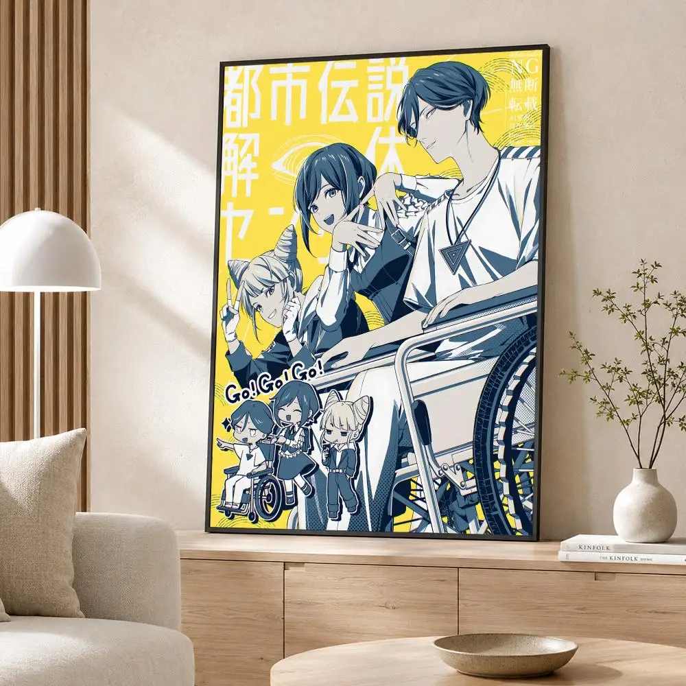 Game U-Urban M-Myth D-Dissolution C-Center Poster Poster Wall Sticker Waterproof Self Adhesive HD Art  Bedroom Bar Decor