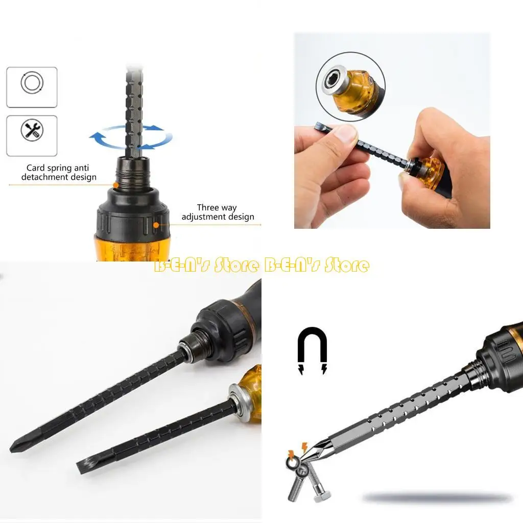 

Y1AD T Type Screwdriver Set Ratcheting Screw Driver Bit Precise Handle Tool