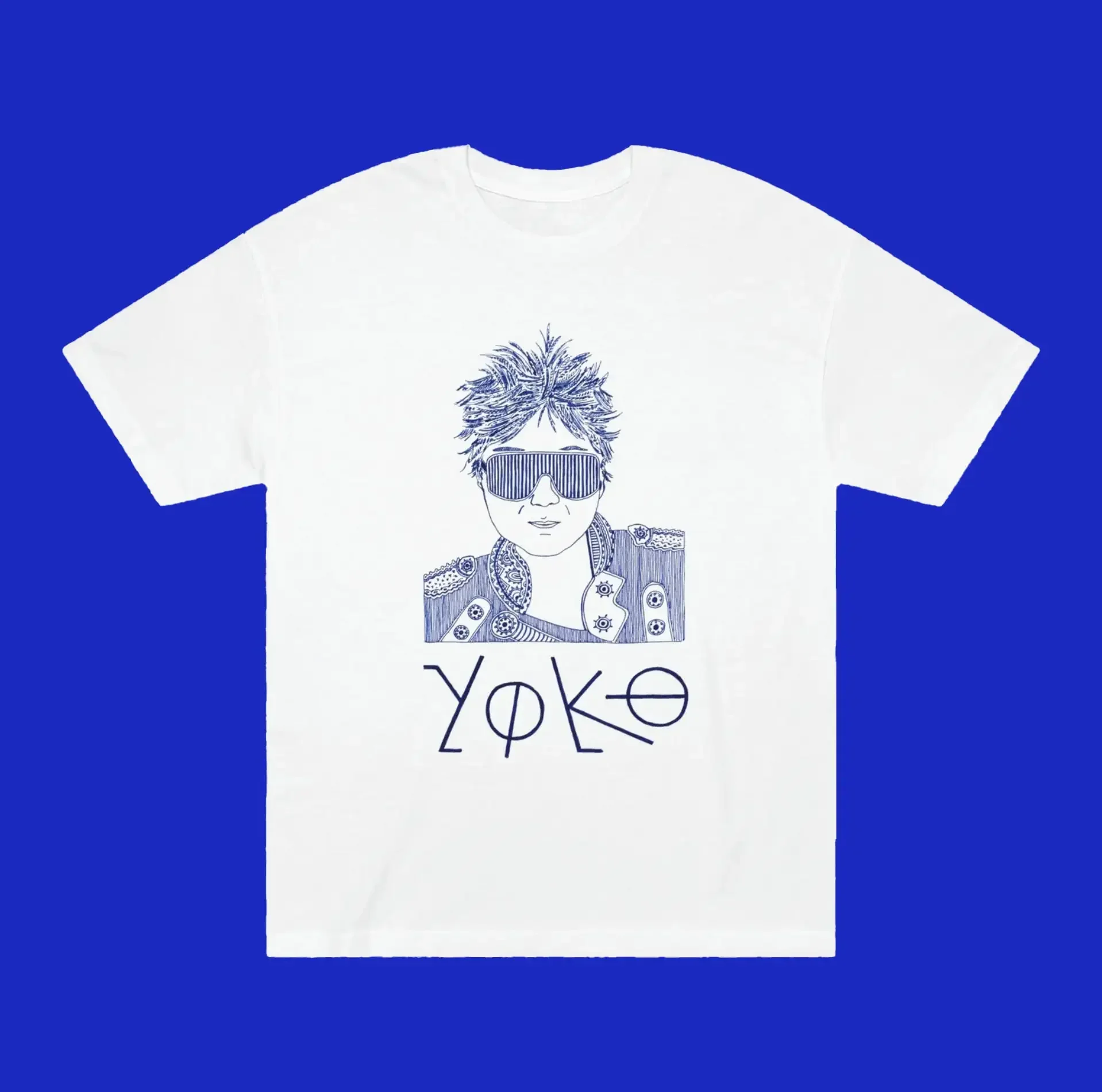 Y Ono T Shirt Original Drawing by Timothy Hull