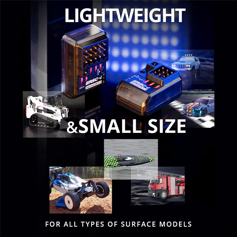 ABWE-Für Radiomaster Er3ci 3CH RX Empfänger 2,4 GHz ELRS PWM Empfänger Eingebaute Antenne Für RC FPV Auto Boot Lkw