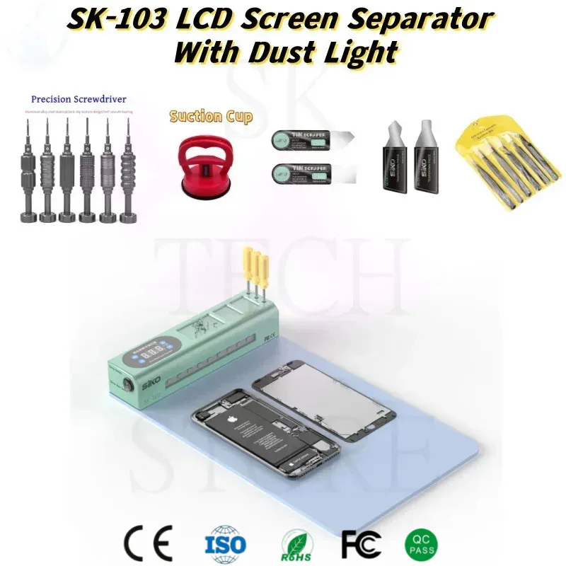 SK103 LCD-scherm Separator Touch LCD-scherm Aparte machine Voorverwarmen Pad LCD-scherm Scheiden Opening voor iPhone iPad Tablet