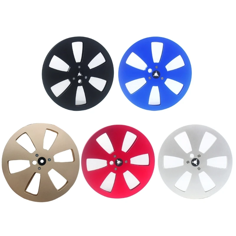 

7" Aluminum Takeup Reel 6 Hole for 1/4inch Reel to Reel Open Reel Tape Decks