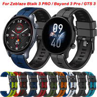 22mm Sports Silicone Wristband For Zeblaze Btalk 3 Pro GTS 3 Plus Beyond 3 Pro Strap For Zeblaze Vibe 7 Pro Stratos 3 Pro Correa