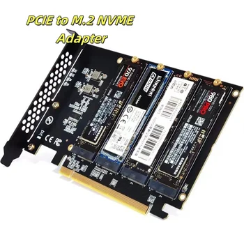 Adaptador PCIE a M.2 NVME NVMe M.2 PCI Express, tarjeta PCI-E de 32Gbps, llave PCI x16 M, tarjeta de expansión de ordenador SSD, tarjetas adicionales 1