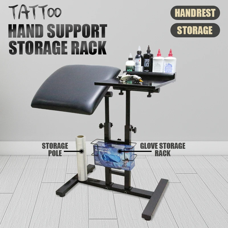 TAIDU Tattoo Table Station  Dual Countertops Height Adjustable ST 22 Portable Tattoo Station With Arm Rest Stand For Beauty