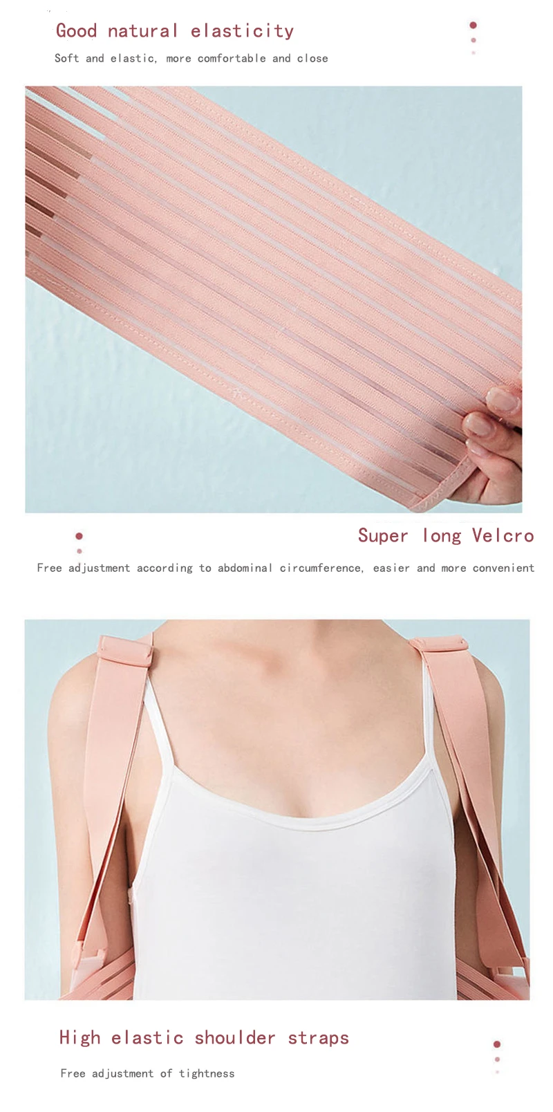 Belly Support Belt for Pregnant Women, Professional Pregnancy Belt for Mid to Late Pregnancy