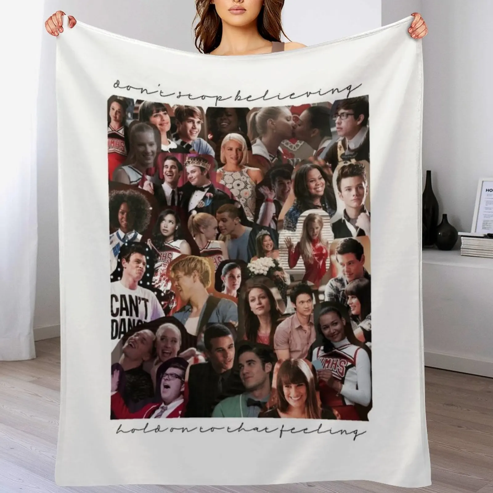 

Glee Collage Throw Blanket for winter Sleeping Bag Blankets