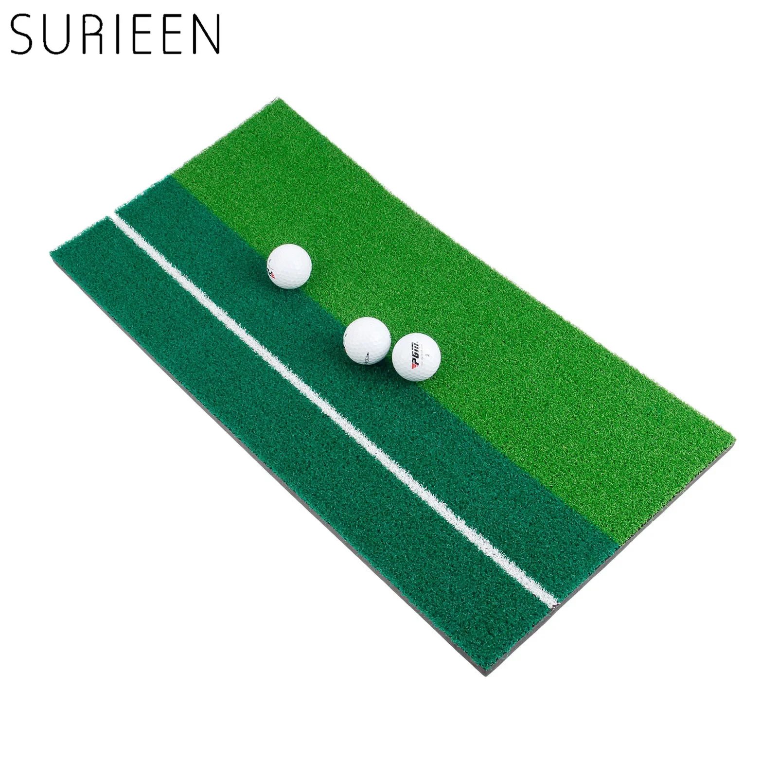 SURIEEN Golf Mat 60x30cm 12x24" Nylon Grass Oxford Tee Holder Easy To Carry Residential Golf Training Hitting Pad Golf Accessory