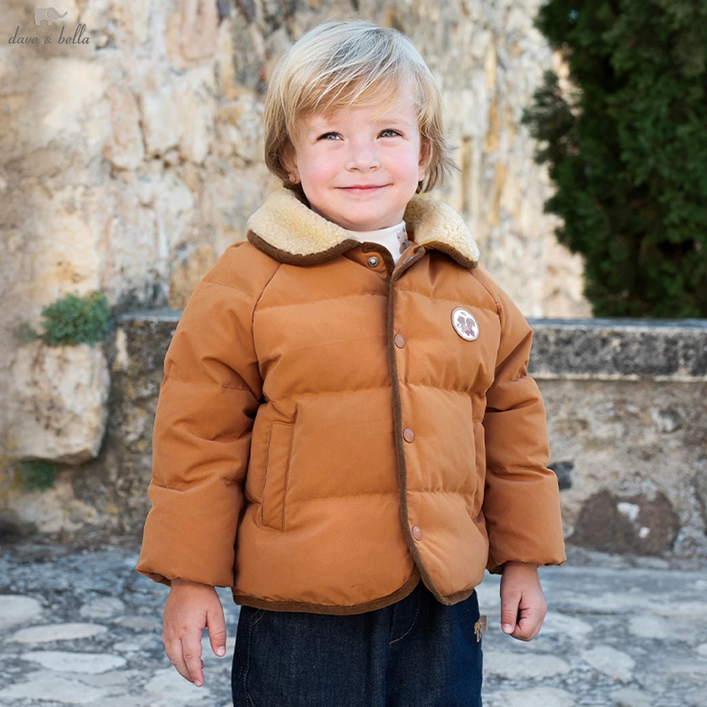 

Пуховая парка Dave Bella для мальчиков, утепленная куртка для детей, зимние теплые пуховики, ветрозащитная верхняя одежда для детей от 2 до 7 лет, DB4242511