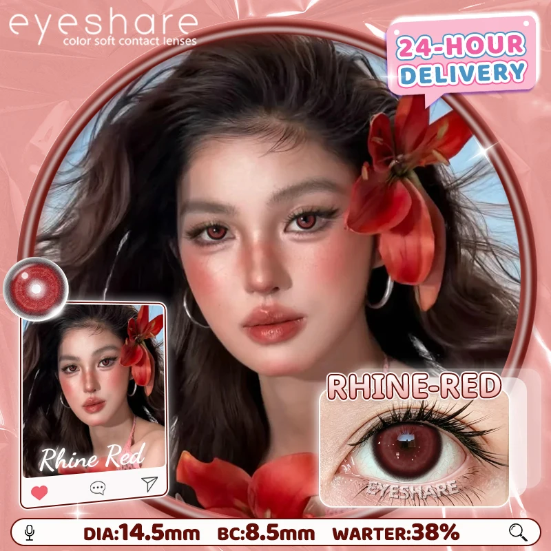 EYESHARE 1 Paar Rote Cosplay-Farbige Kontaktlinsen für Augen Verrücktes Halloween-Make-up Farbige Augenlinsen Anime-Zubehör – Detail 31