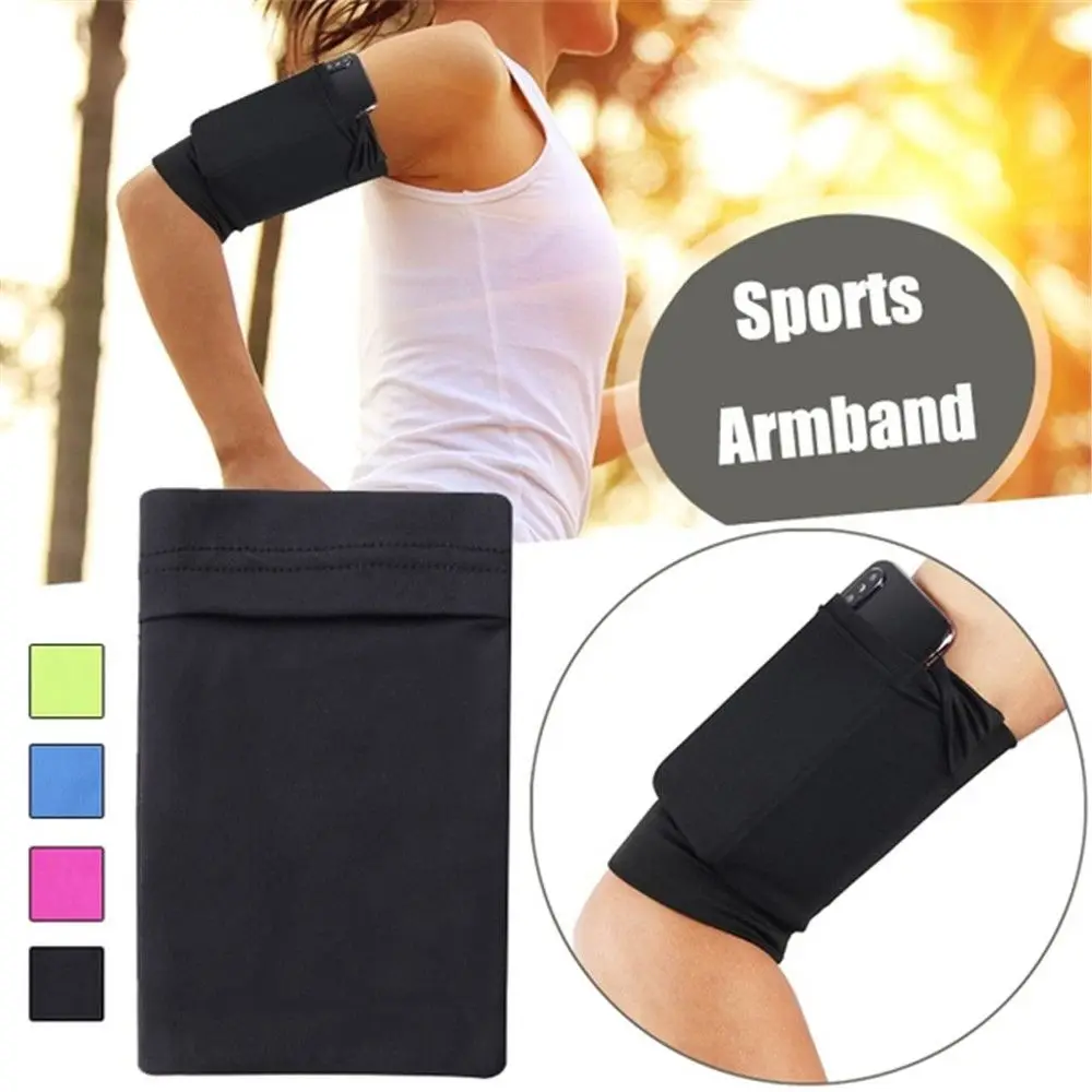 Handbag Jogging Armband Elastic Universal Outdoor Running Arm Band Mobile Phone Arm Bag Cellphone Holder Pouch Wrist Phone Bag