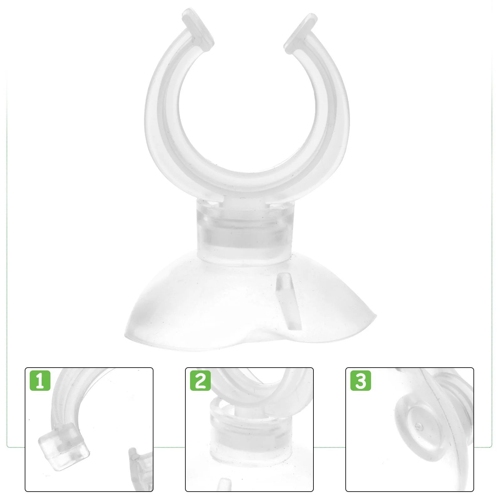 

8Pcs Aquarium Suction Cups Transparent Clip for Fish Tank Glass Surface Firm Stand Easy to Use Durable Aquarium Suction Cups