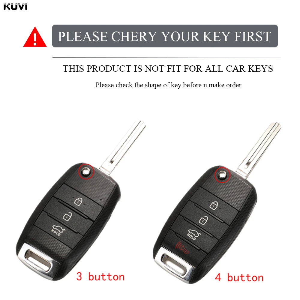 3 4 Buttons TPU Car Flip Key Case Cover Shell For KIA Rio 3 Ceed Cerato K2 K3 K4 Sportage Picanto Optima Sorento Forte Stinger