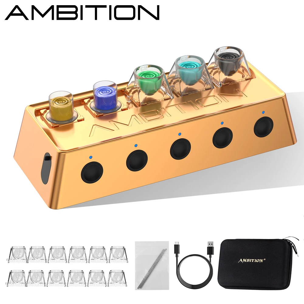 Ambition A1 Wireless Tattoo Ink Mixer Metal Pigment Stirrer Magnetic Battery 2400mAh 3 levels Adjustable Professional Waterproof