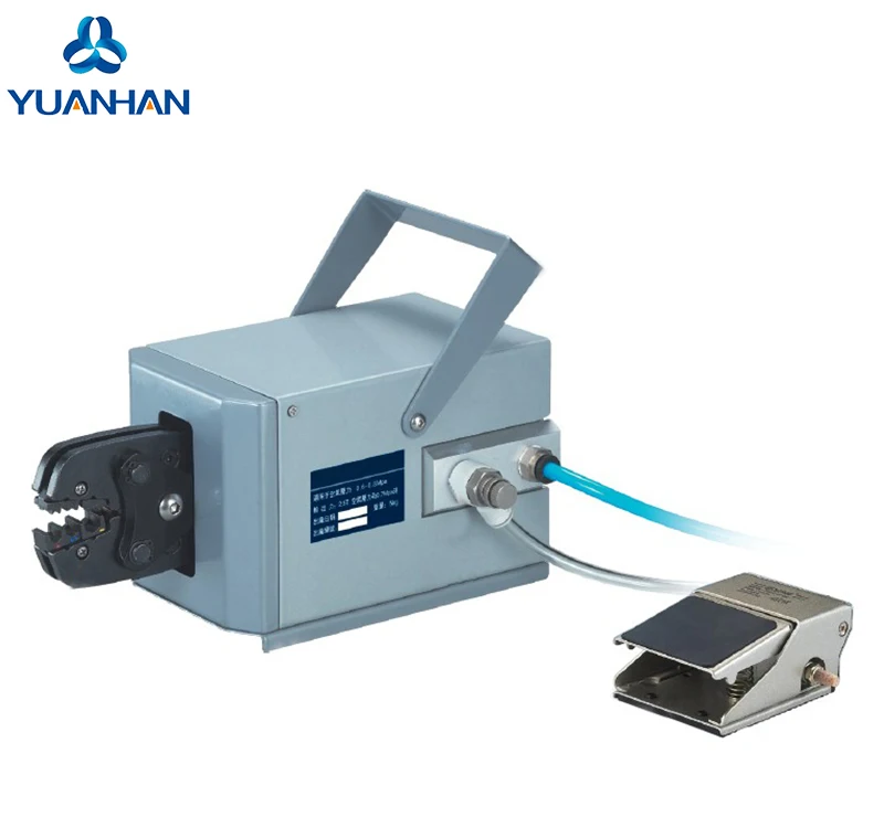 Air terminal crimping machine, pneumatic crimping tool, Coaxial cable manufacturing equipment for different cable lugs