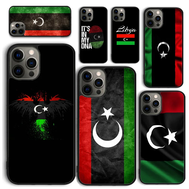 Libische Flagge Celular Mobile Smartphone-Hüllen für iPhone 17 Air 16 15 14 12 13 11 Pro MAX 6S Plus SE2020 Coque Fundas