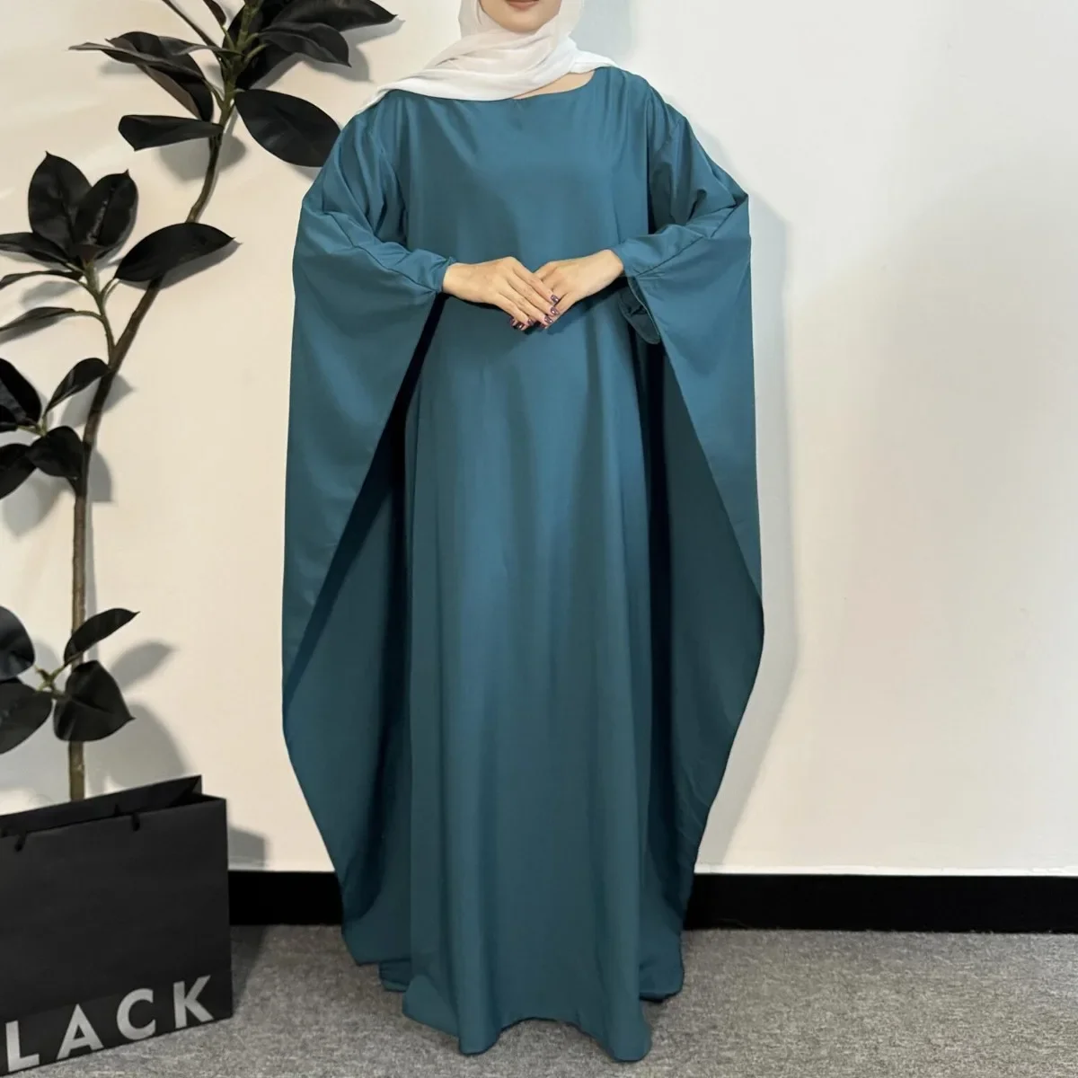 Muslim Dresses Loose Prayer Maxi Dress Muslim Abayas Women Jilbabs Kaftan Casual Solid Robe Islamic Ramadan Dresses