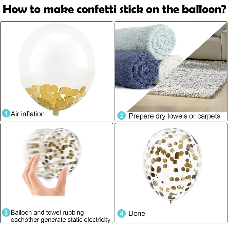 Black and Gold Balloons Garland Arch Kit 120PCS Black White Metallic Gold Balloons Arch Kit with Confetti Balloons for 2025 Gra