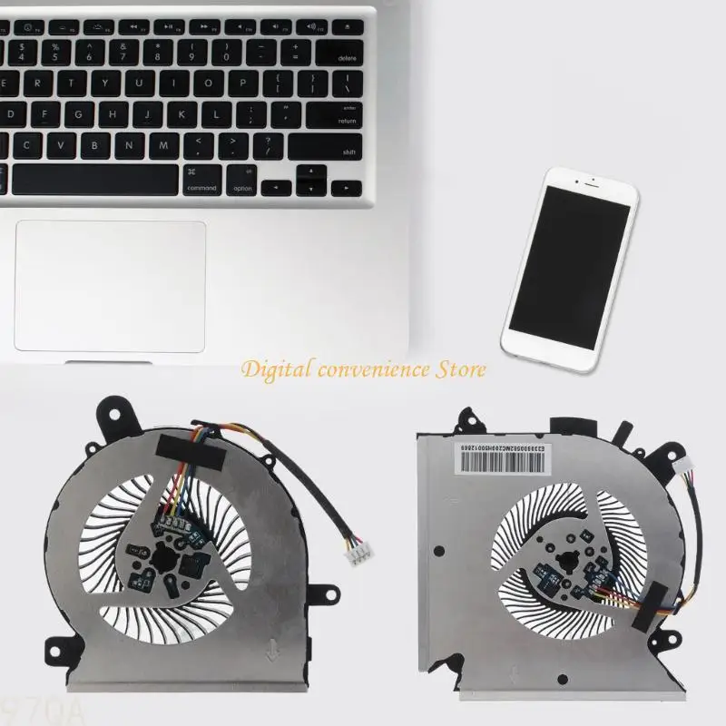 97QA PABD08008SH-N413 PAAD06015SL-N433 Radiatore per ventola raffreddamento CPU per laptop MSI GF63