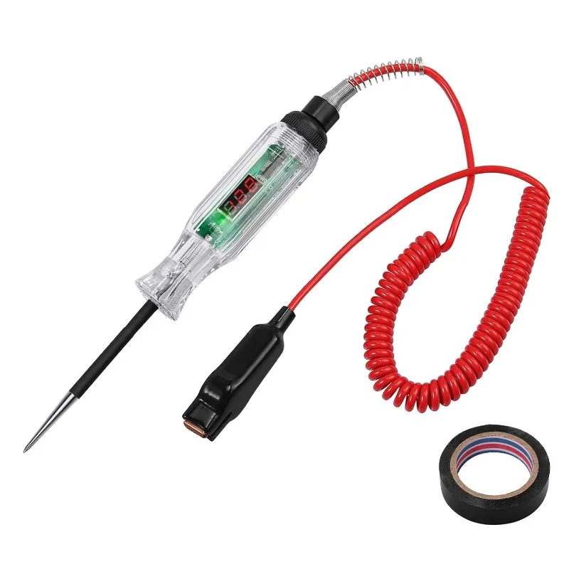 2.6-32V LED ยานยนต์เครื่องทดสอบวงจรรถรถบรรทุก Power Probe แรงดันไฟฟ้าเครื่องทดสอบ 96 นิ้ว