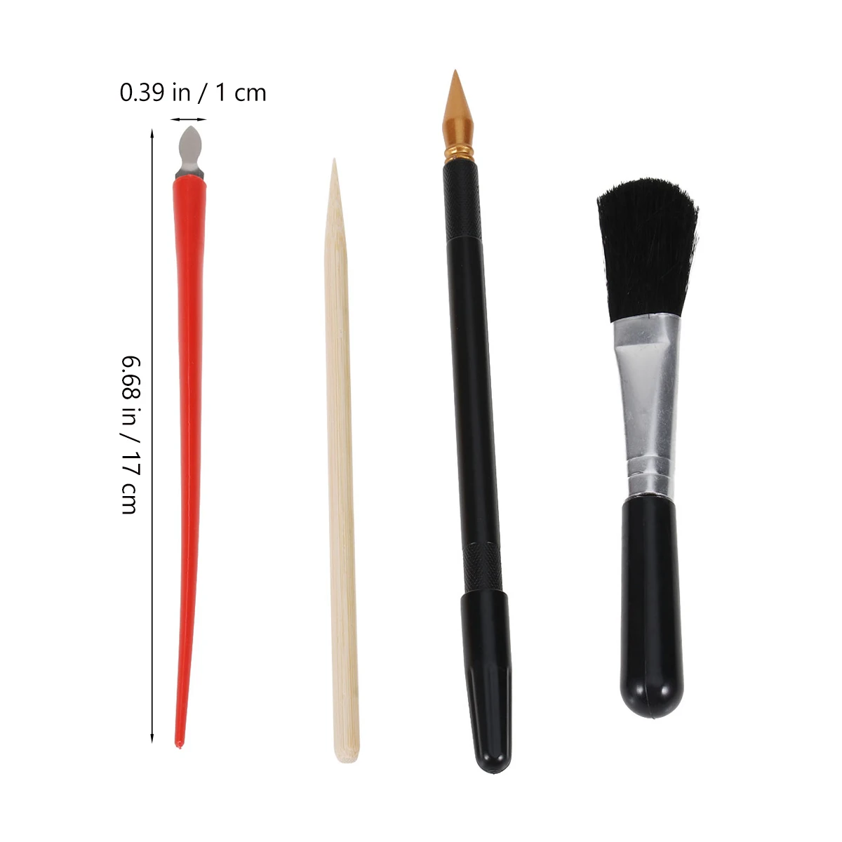 4PCS Scratch Painting Tools Pen Set Stick Kit Handcraft Bamboo Teaching Equipment High Quality Easy Use Practical Tool