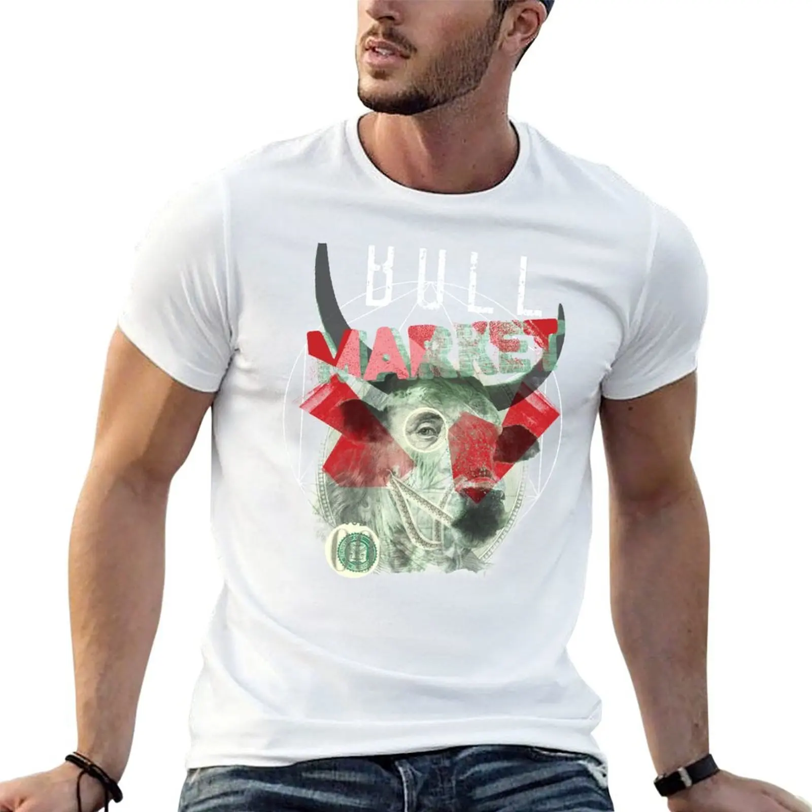 Bull Market T-Shirt funny meme t-shirts anime stuff t shirt for men