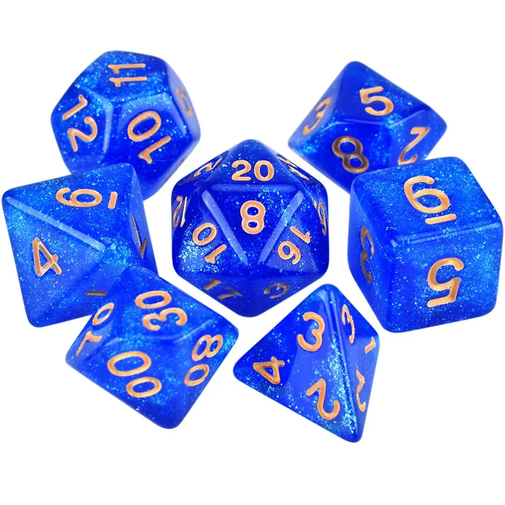 

Набор голографических многогранных игральных костей для развлекательных и семейных настольных игр