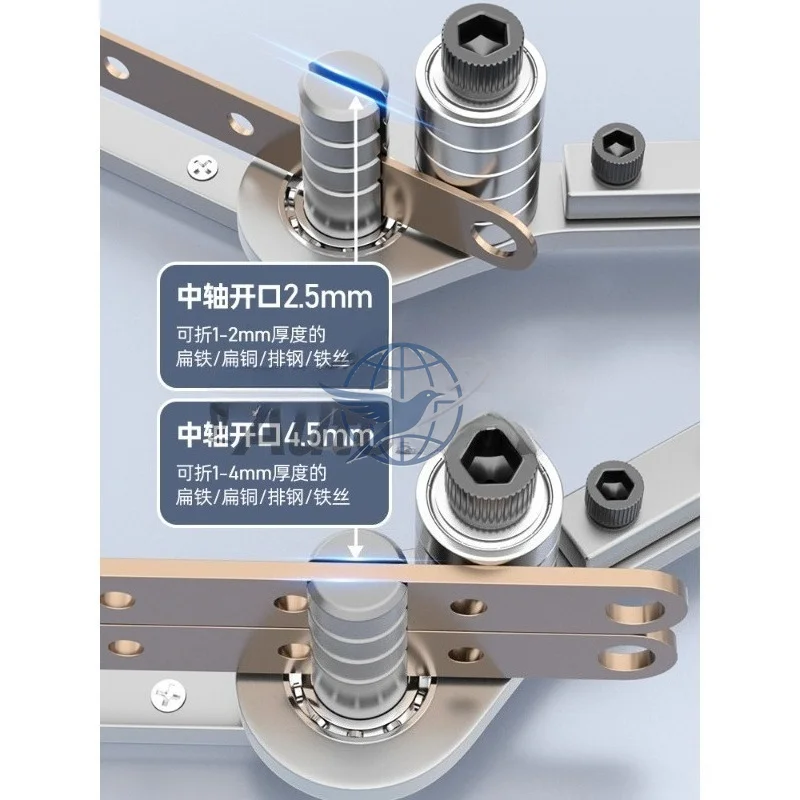 Manual 90 Degree Right Angle Bending Machine For Flat Iron, Copper Bar, Steel Plate, Copper Plate & Iron Wire