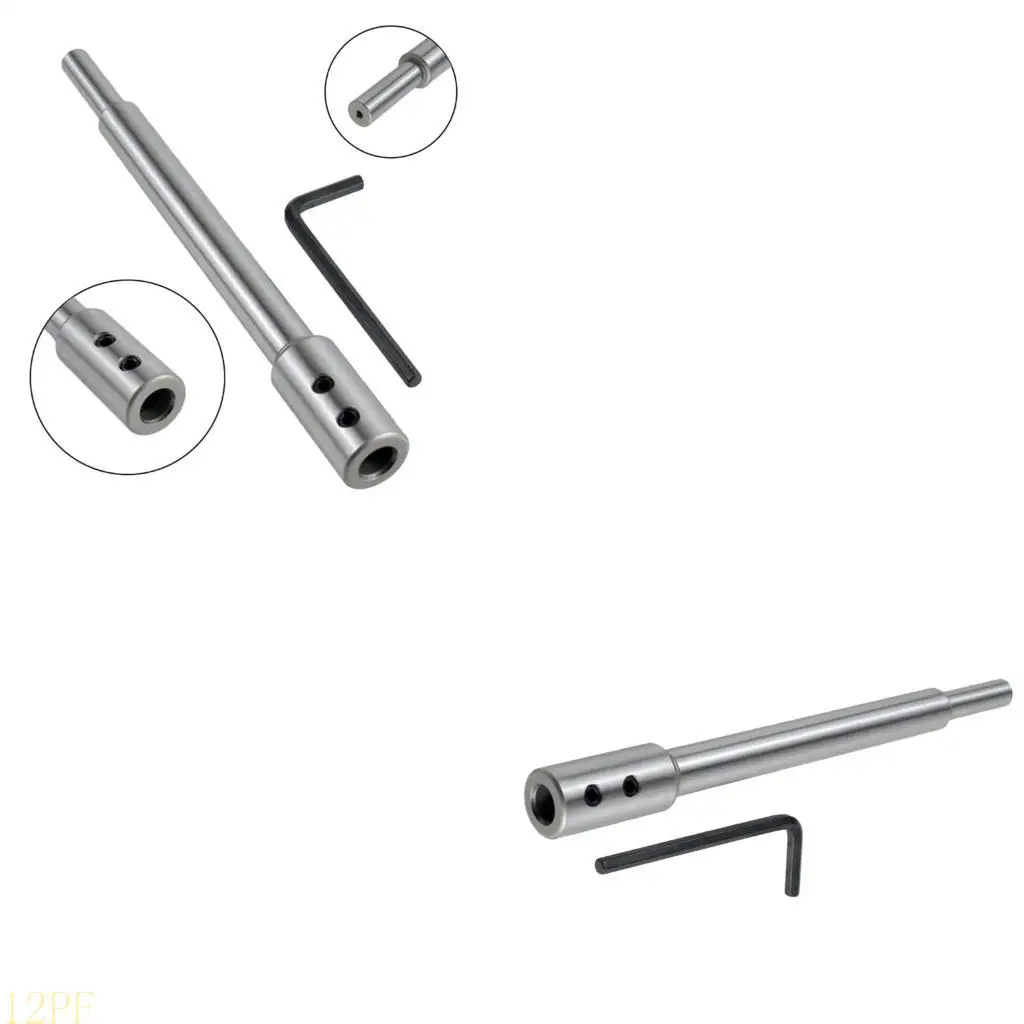12PF Bit Extension 173mm Long Drill Bit Steel Extension Rod Drill Bit Extension Post for Flat Milling Drill