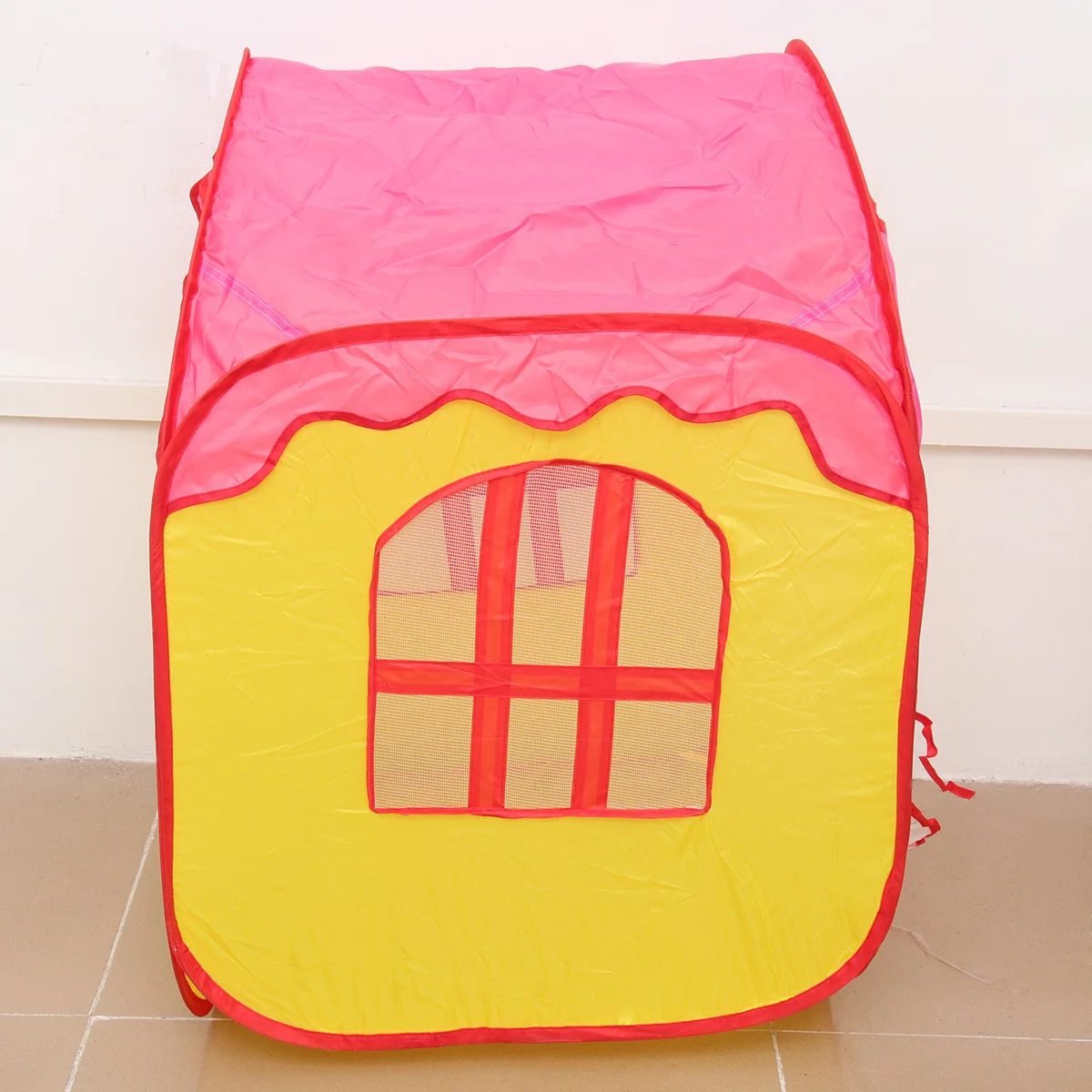 Przenośny namiot do zabawy dla dzieci, składany domek do zabawy z basenem z kulek oceanicznych, zabawny przestrzeń do zabawy wewnątrz i na zewnątrz dla dzieci w wieku od 4 do 6 lat.