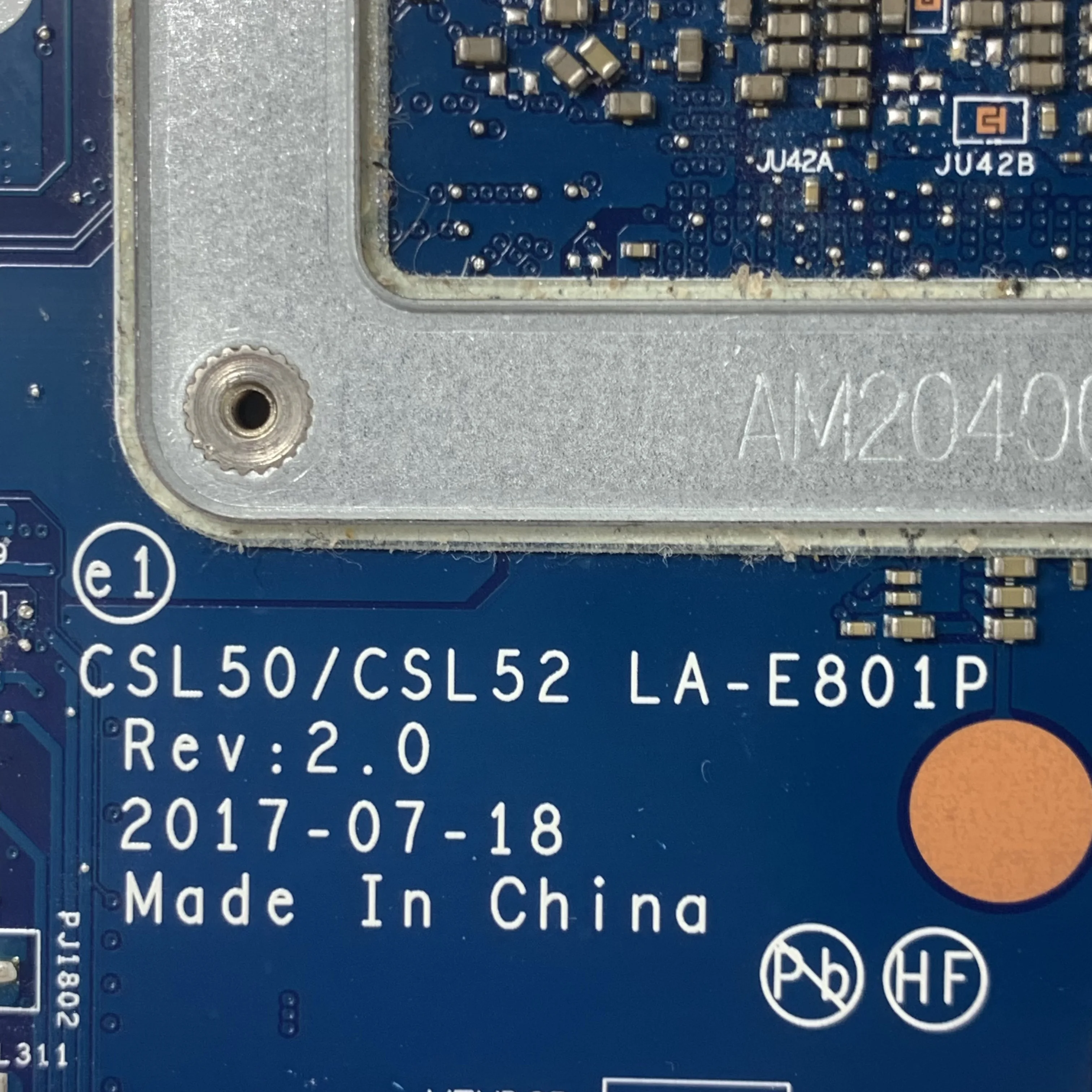 

Материнская плата 924749-601 924749-501 924749-001 для ноутбука HP 15-BS 250 G6, материнская плата LA-E801P с процессором SR343 i3-7100U, 100% протестировано, ОК