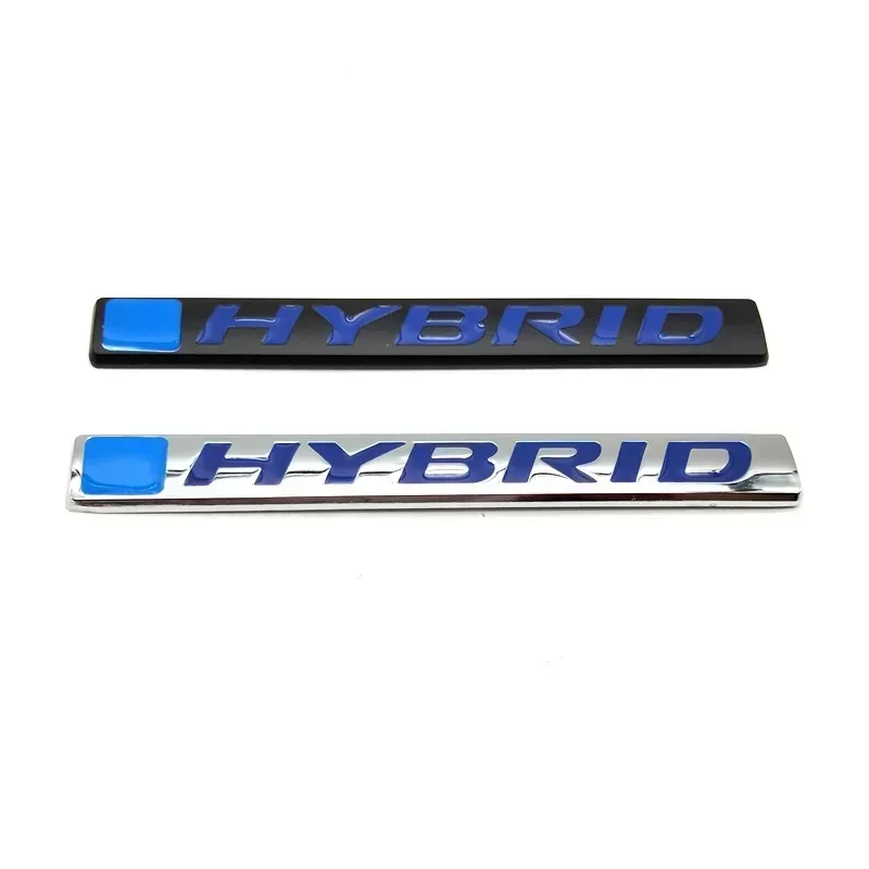 3D Metal Hybrid Logo Car Sticker Rear Trunk Side Fender Emblem Badge Sticker For Honda CRV HRV CIVIC Fit Accord Jazz Accessories