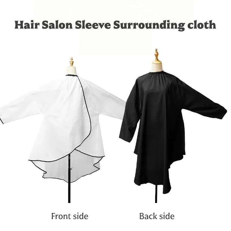 With Sleeves Wai Cloth Hair Stylist Hair Cutting Apron Large Size Hair cutting Robe Cloak Barber Shop Accessories Tools