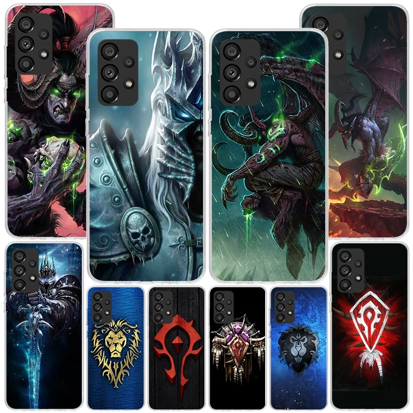 W-World Of W-Warcraft W-Wow Phone Case For Samsung Galaxy A15 A25 A35 A55 A14 A24 A34 A54 A04S A13 A23 A33 A53 A03S A12 A52 A22 