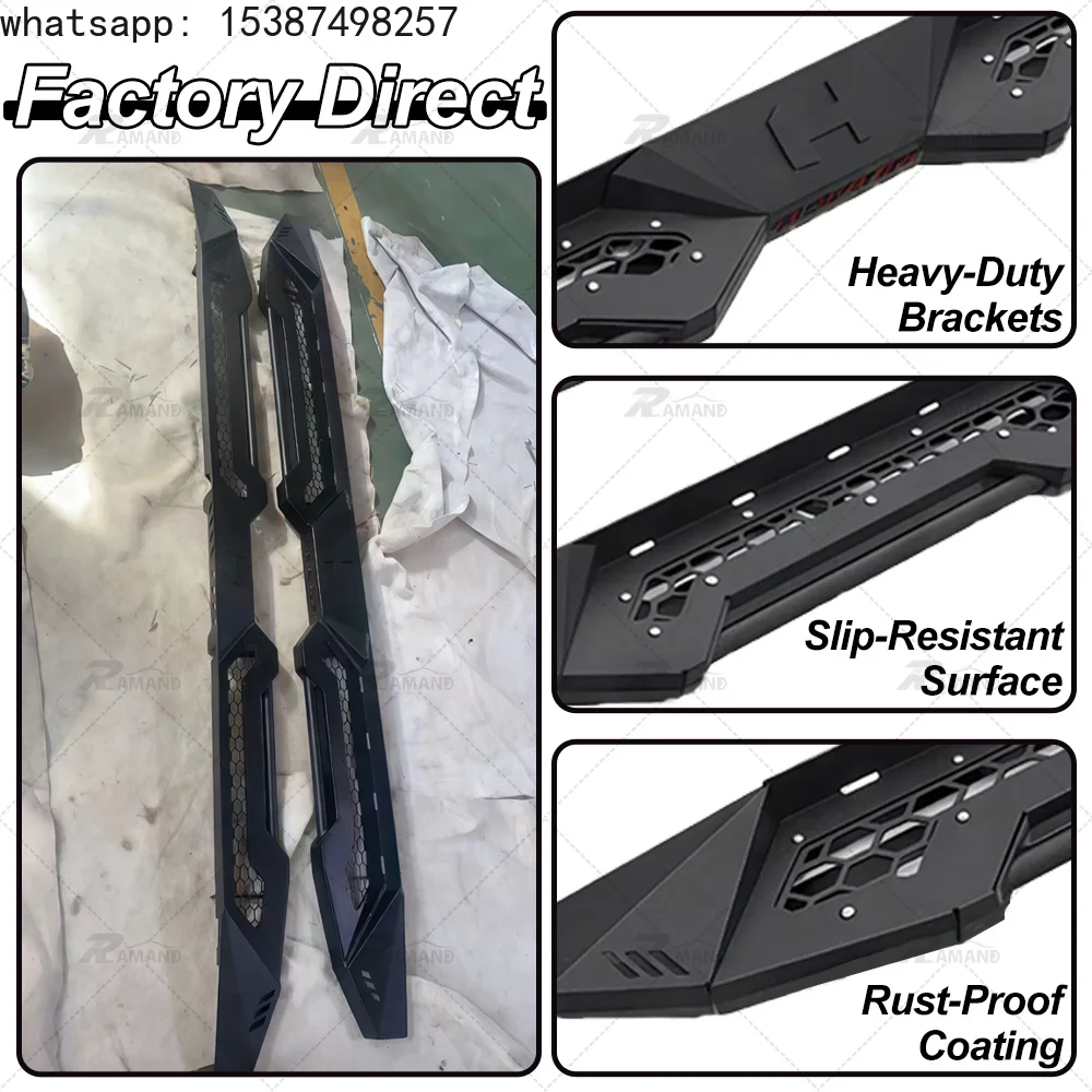 For Pick up Truck Hamer Running Board Side Bar for Hilux Vigo 2005-2015 Car Body Parts Accessories for Hilux Side Step